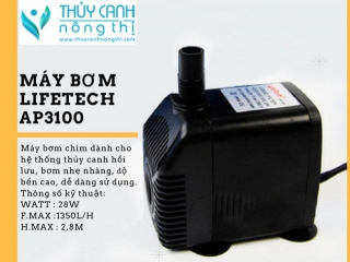 Máy bơm AP3100 Lifetech trồng rau thủy canh -  Giá: 150.000đ